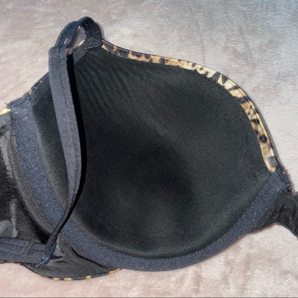 VS animal print lace very sexy lined Demi bra 36D - Picture 8 of 10